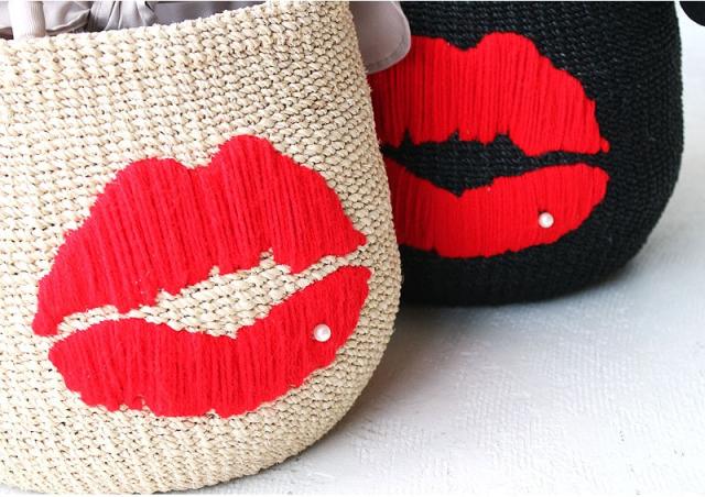 a-jolie アジョリー リップデザインカゴバッグ SI-2004