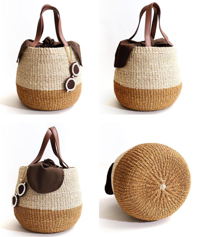 a-jolie アジョリー サングラスチャーム付きカゴバッグ si-2405 ディティール