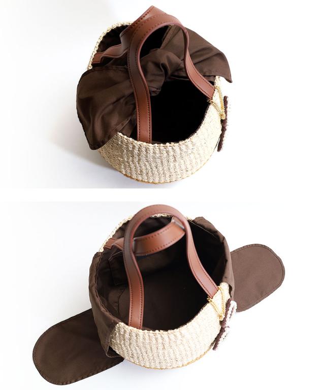 a-jolie アジョリー サングラスチャーム付きカゴバッグ si-2405 ディティール