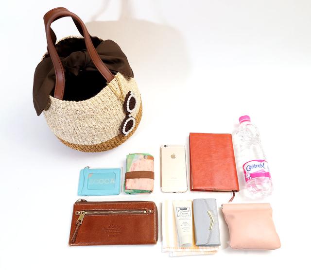 a-jolie アジョリー サングラスチャーム付きカゴバッグ si-2405 ディティール