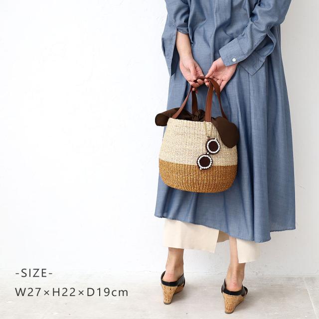 a-jolie アジョリー サングラスチャーム付きカゴバッグ si-2405 サイズ