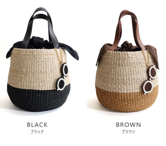 a-jolie アジョリー サングラスチャーム付きカゴバッグ si-2405 USA