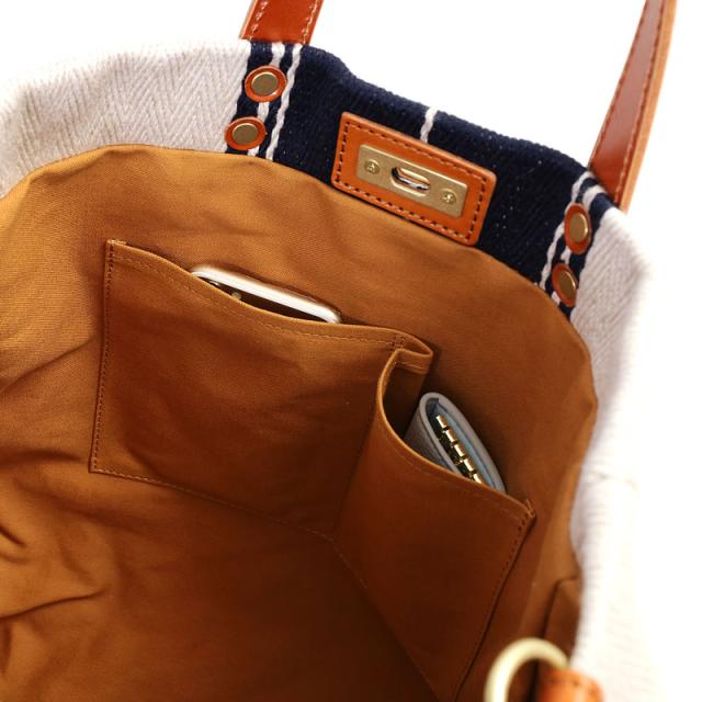 シーガルシップ レーヨンリネンヘリンボーン帆布 2WAYトートバッグ smak703