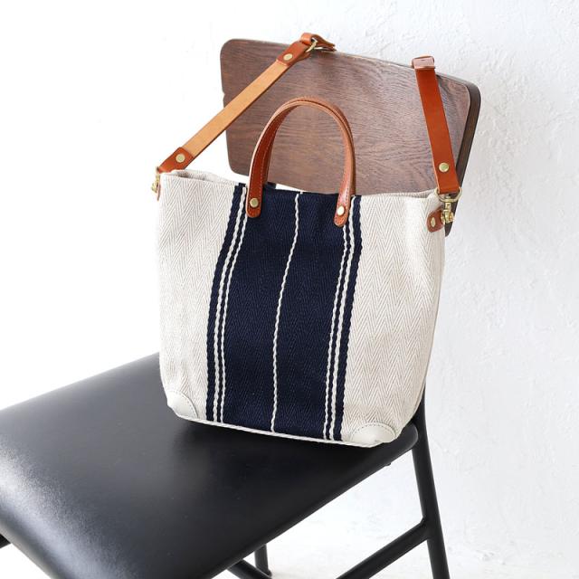 シーガルシップ レーヨンリネンヘリンボーン帆布 2WAYトートバッグ smak704