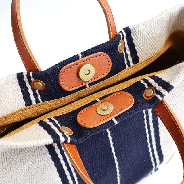 シーガルシップ レーヨンリネンヘリンボーン帆布 2WAYトートバッグ smak704