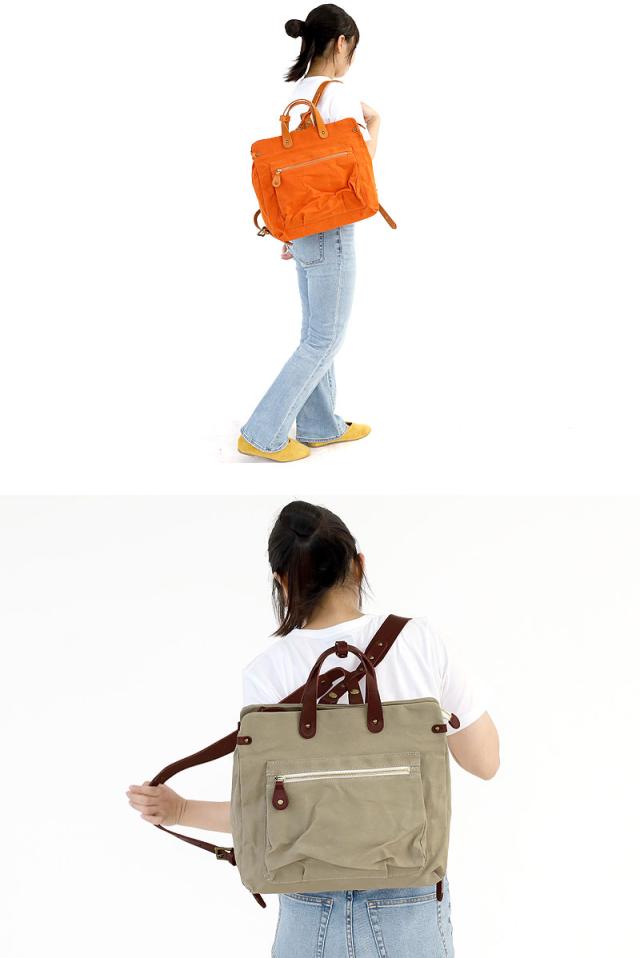 シーガルシップ 2Wayスクエア帆布×レザーバッグ smic061