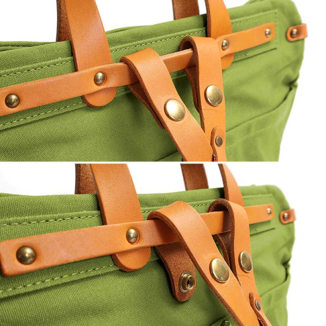 シーガルシップ 2Wayスクエア帆布×レザーバッグ smic061