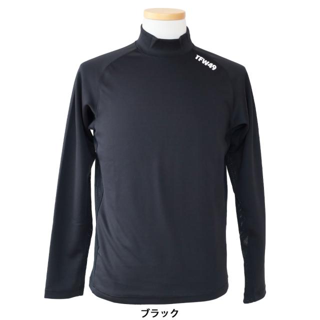 TFW49 GOLF LS SIDE MESH MOCK T　