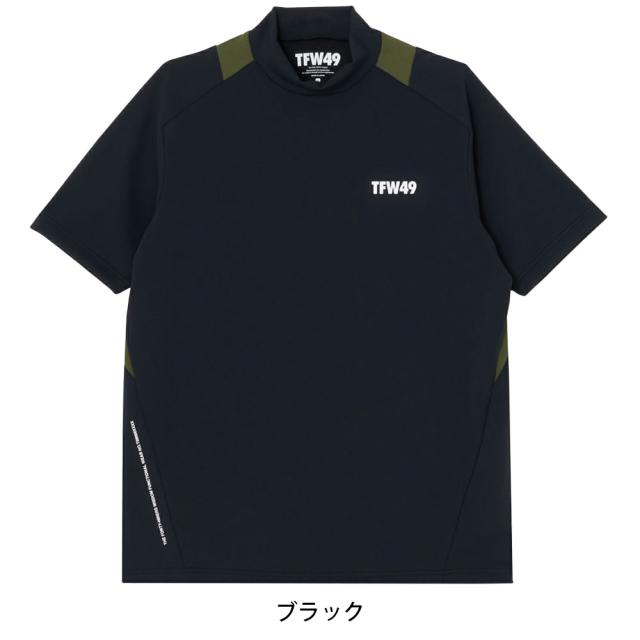 TFW49 SIDE MESH SHORT SLEEVE MOCKNECK