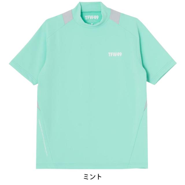 TFW49 SIDE MESH SHORT SLEEVE MOCKNECK