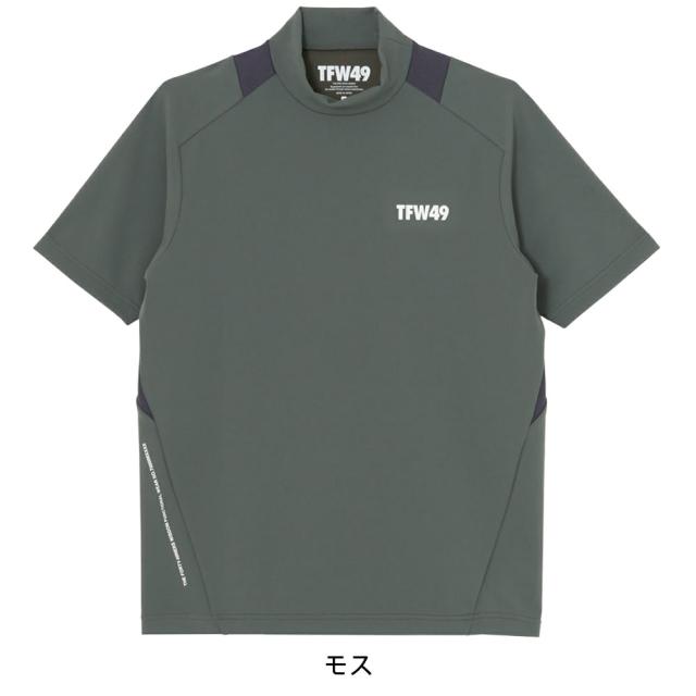 TFW49 SIDE MESH SHORT SLEEVE MOCKNECK