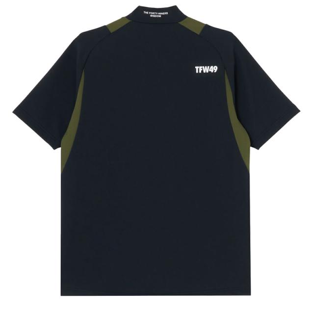TFW49 SIDE MESH SHORT SLEEVE MOCKNECK 