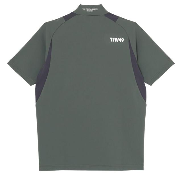 TFW49 SIDE MESH SHORT SLEEVE MOCKNECK 