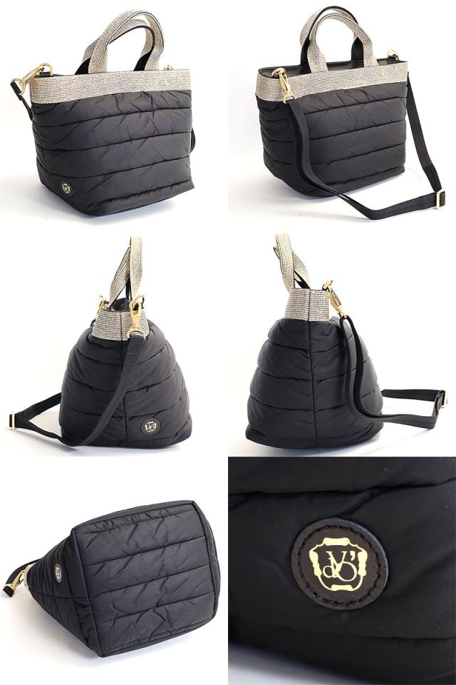 VIOLA d'ORO ヴィオラドーロ ナイロン キルティング 2wayトート v-2037