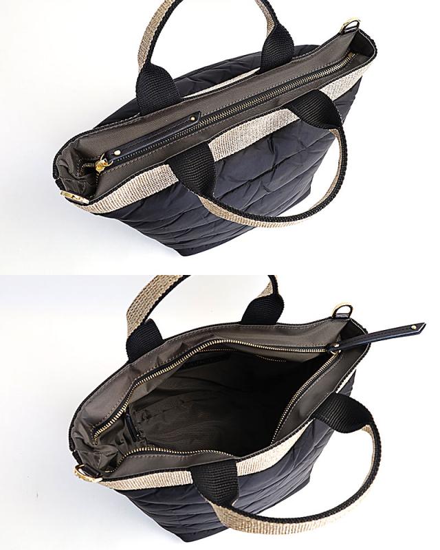 VIOLA d'ORO ヴィオラドーロ ナイロン キルティング 2wayトート v-2037