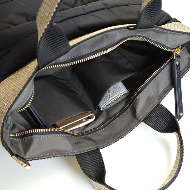 VIOLA d'ORO ヴィオラドーロ ナイロン キルティング 2wayトート v-2037