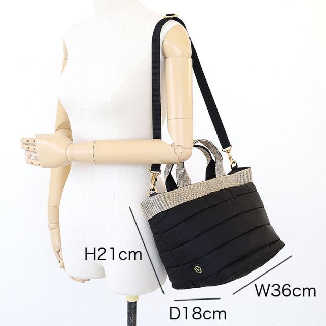 VIOLA d'ORO ヴィオラドーロ ナイロン キルティング 2wayトート v-2037