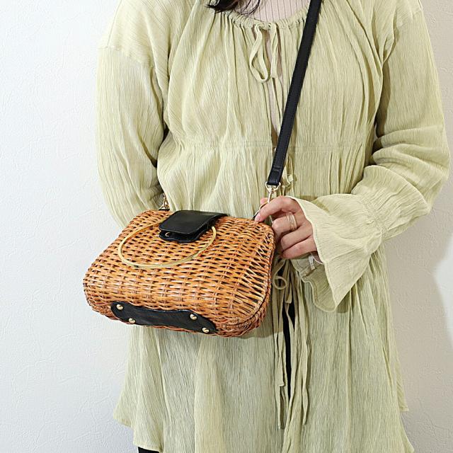 VIOLA d'ORO ヴィオラドーロ かごバッグ v-8130