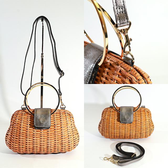 VIOLA d'ORO ヴィオラドーロ かごバッグ v-8130