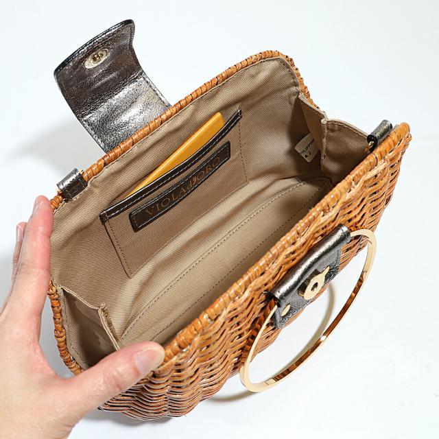 VIOLA d'ORO ヴィオラドーロ かごバッグ v-8130