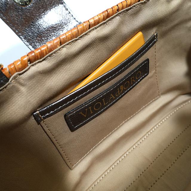 VIOLA d'ORO ヴィオラドーロ かごバッグ v-8130