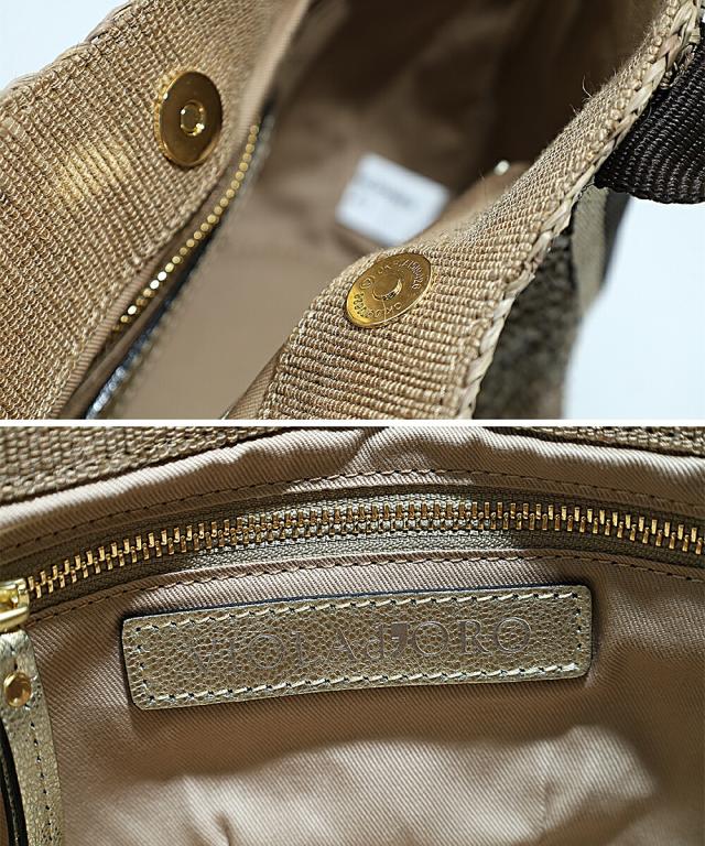 VIOLA d'ORO ヴィオラドーロ トートバッグ v-8247