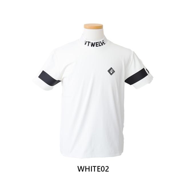 V12 JACQUARD LOGO MOCK ゴルフ メンズ インナーモックネック 吸水速乾 V122310-MK14 ディティール