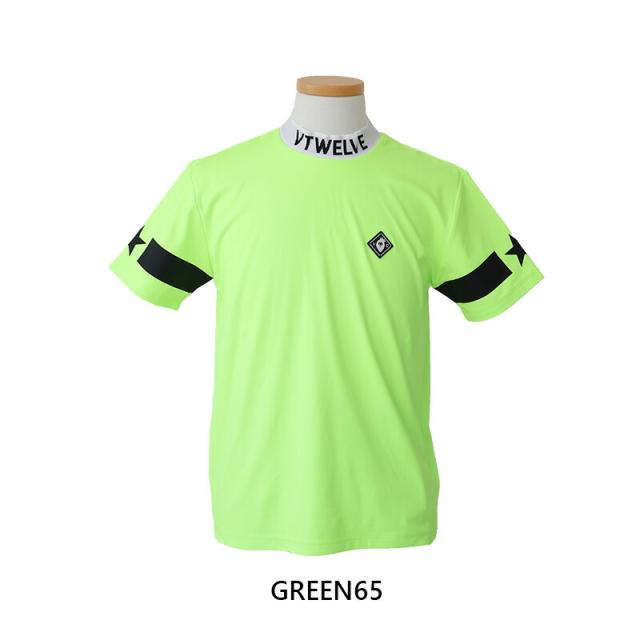 V12 JACQUARD LOGO MOCK ゴルフ メンズ インナーモックネック 吸水速乾 V122310-MK14 ディティール