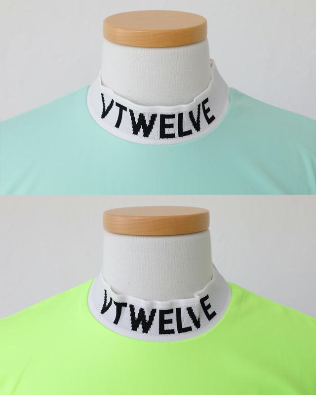 V12 JACQUARD LOGO MOCK ゴルフ メンズ インナーモックネック 吸水速乾 V122310-MK14 ディティール