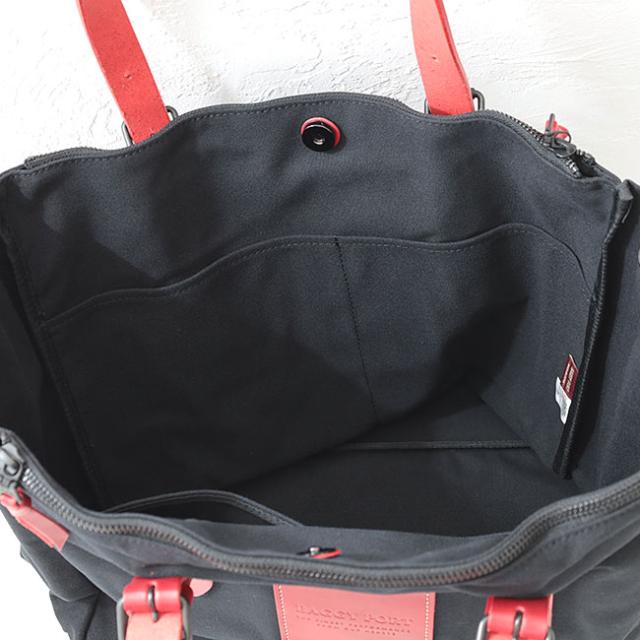 バギーポート ブラック帆布　トートバッグ ynm410