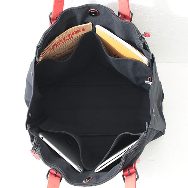 バギーポート ブラック帆布　トートバッグ ynm410