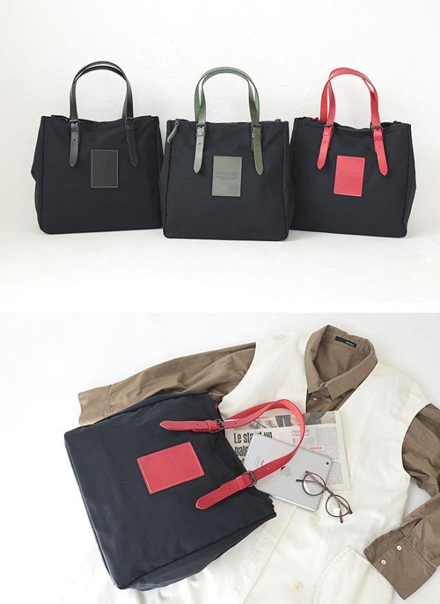 バギーポート ブラック帆布　トートバッグ ynm410