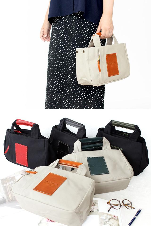 バギーポート ブラック帆布　トートバッグ ynm410