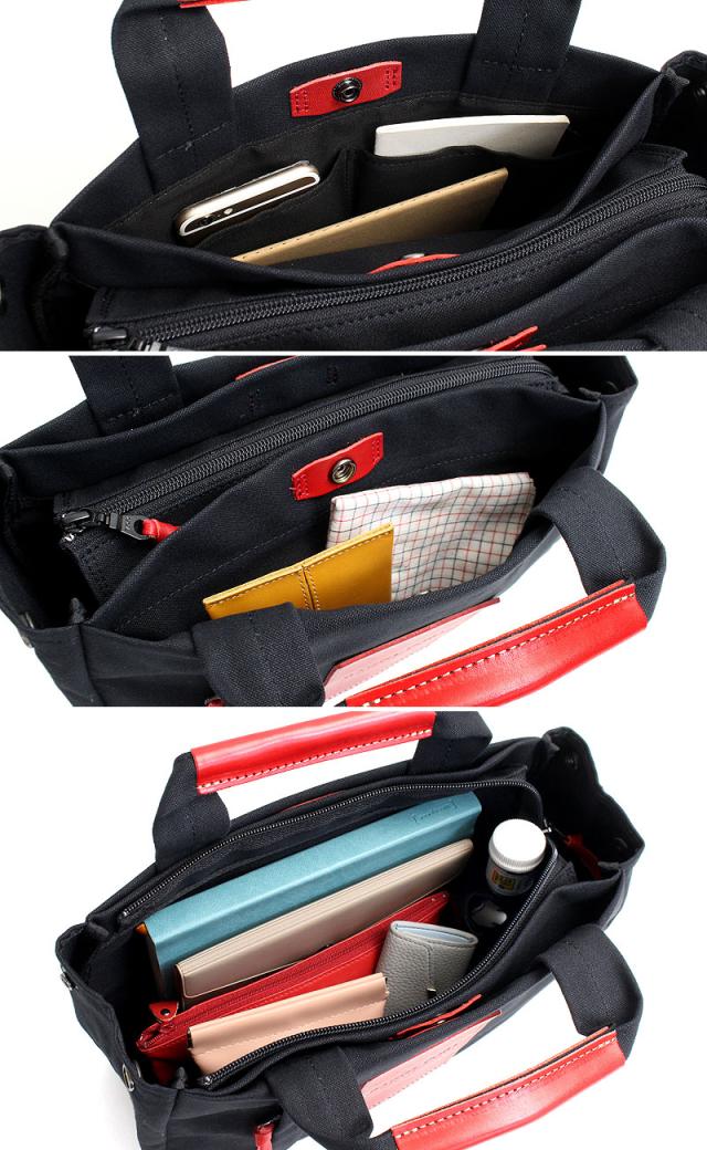 バギーポート ブラック帆布　トートバッグ ynm410