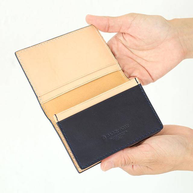 バギーポート 藍染め ペイズリー型押し カードケース zys194