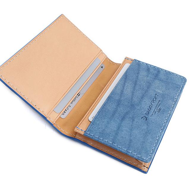 バギーポート 藍染め ペイズリー型押し カードケース zys194