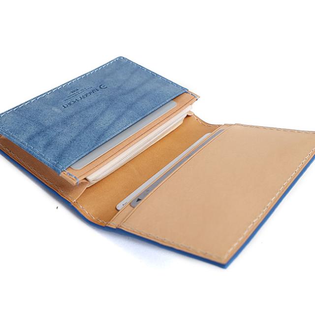 バギーポート 藍染め ペイズリー型押し カードケース zys194