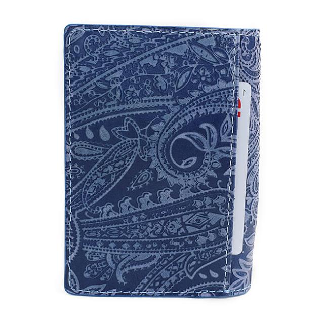 バギーポート 藍染め ペイズリー型押し 二つ折り財布 zys196