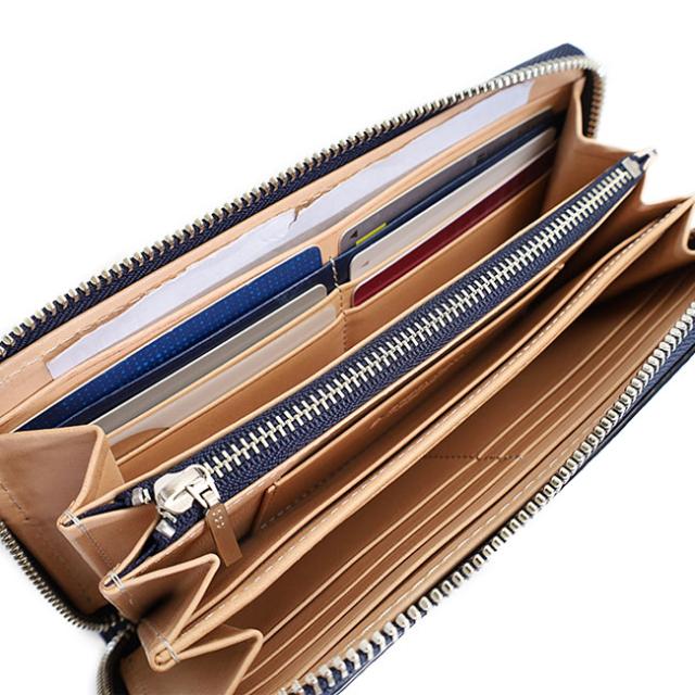 バギーポート 藍染め ペイズリー型押し 長財布 zys197