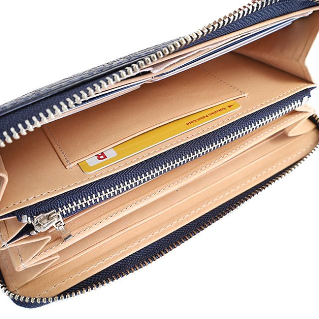 バギーポート 藍染め ペイズリー型押し 長財布 zys197