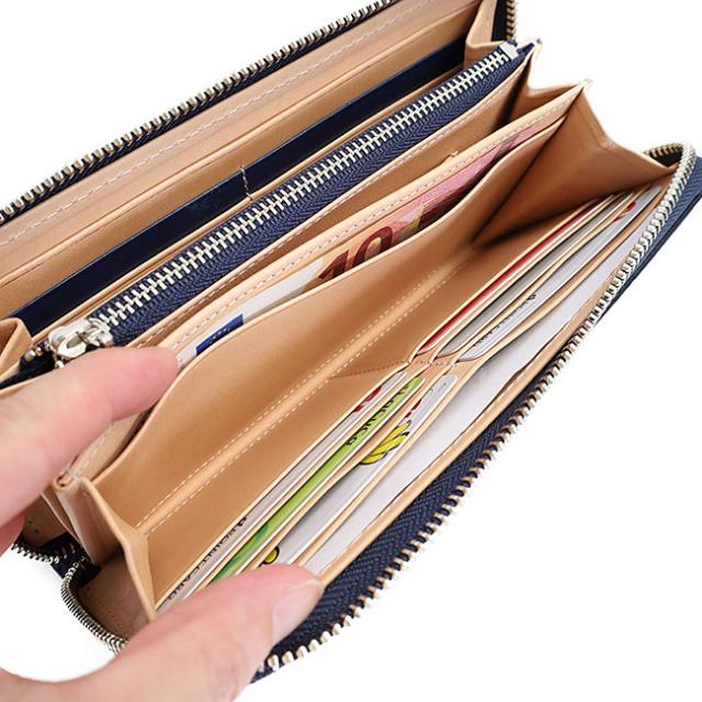 バギーポート 藍染め ペイズリー型押し 長財布 zys197