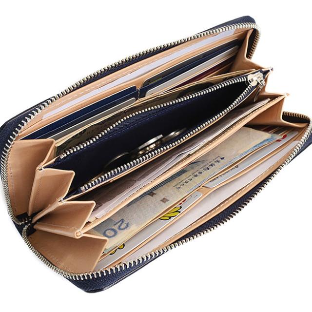 バギーポート 藍染め ペイズリー型押し 長財布 zys197