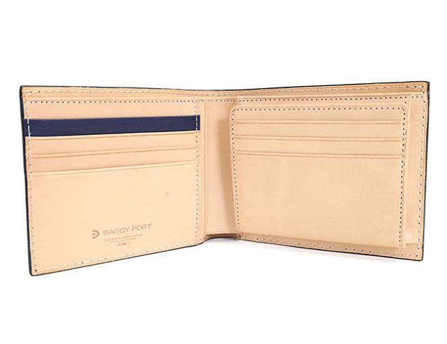 バギーポート 藍染め ペイズリー型押し 札入れ zys198