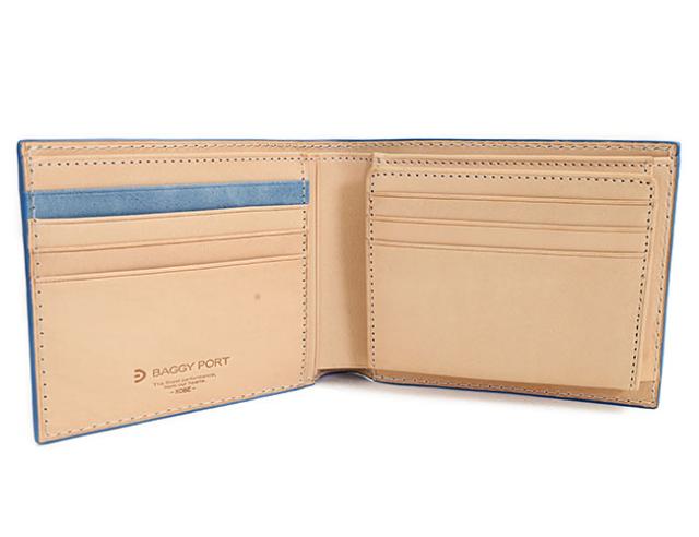 バギーポート 藍染め ペイズリー型押し 札入れ zys198