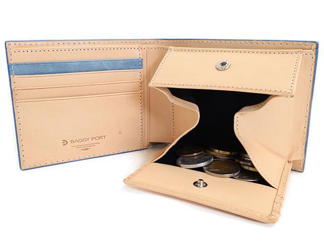 バギーポート 藍染め ペイズリー型押し 札入れ zys198