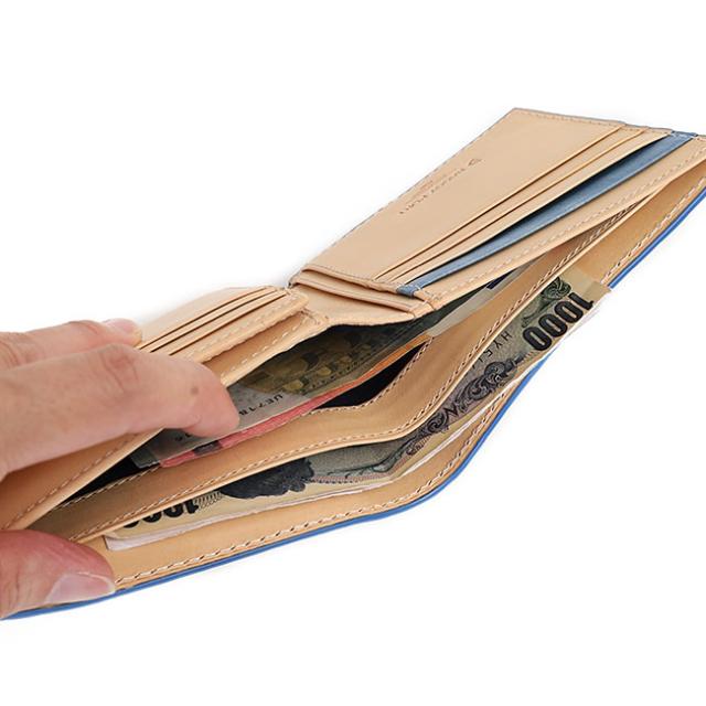 バギーポート 藍染め ペイズリー型押し 札入れ zys198