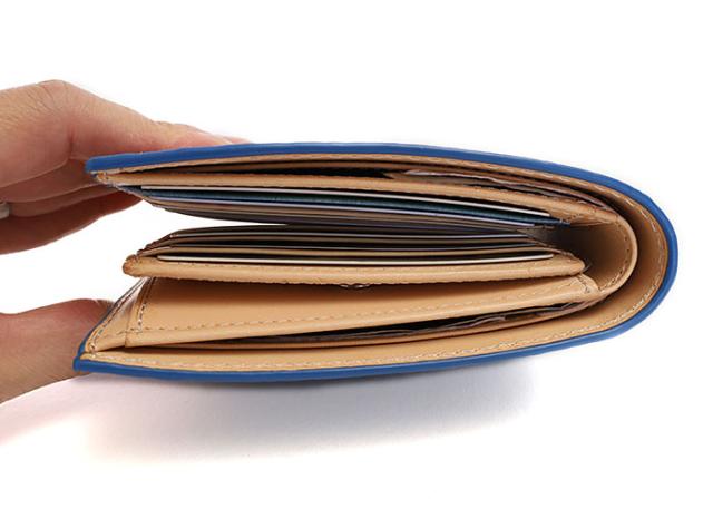 バギーポート 藍染め ペイズリー型押し 札入れ zys198