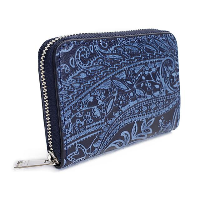 バギーポート 藍染め ペイズリー型押し 小銭入れ zys199