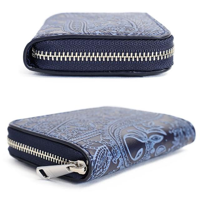 バギーポート 藍染め ペイズリー型押し 小銭入れ zys199