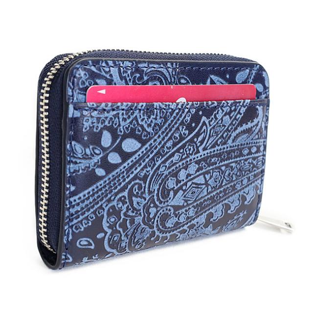 バギーポート 藍染め ペイズリー型押し 小銭入れ zys199